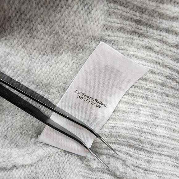 The Prairie by Rachel Ashwell Sweater Dress Womens S Gray Wool Blend Mock Neck - Picture 9 of 12